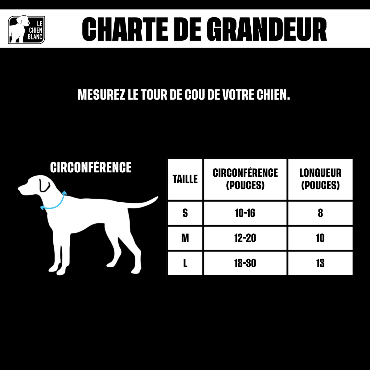 Charte de grandeur