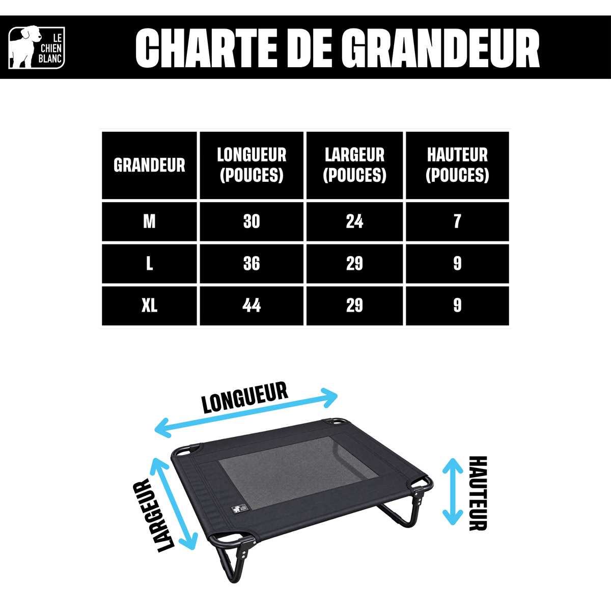 Charte de grandeur