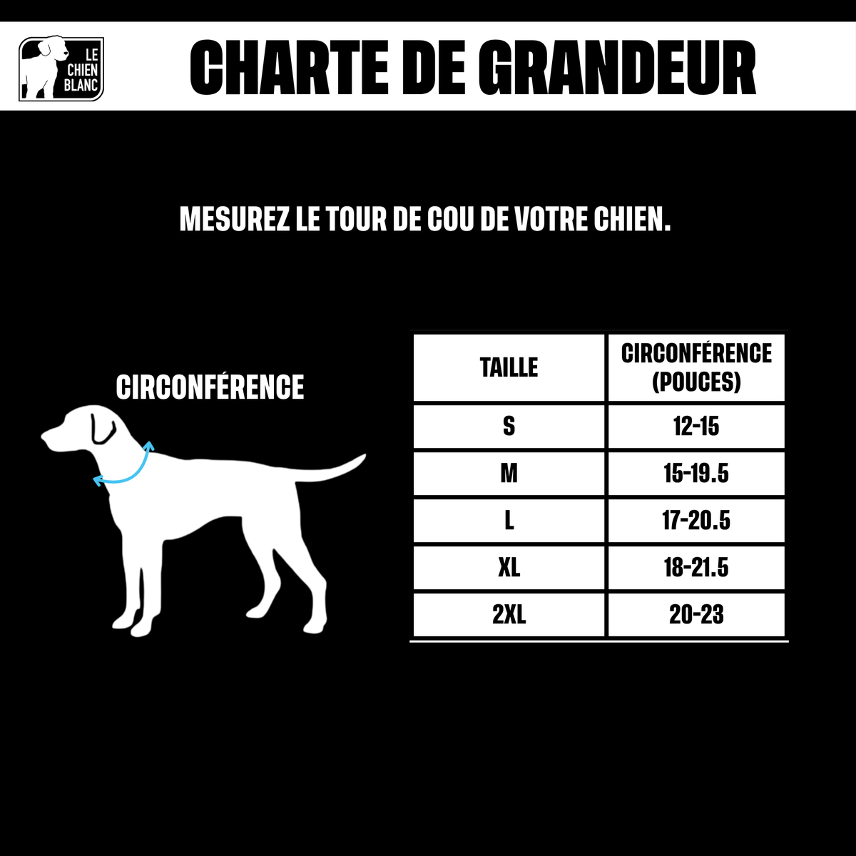 Charte de grandeur