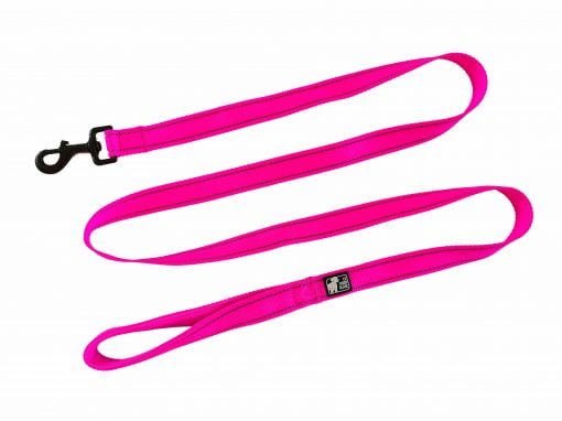 pink dog leash reflective easy