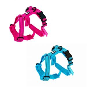 all day harness pink blue